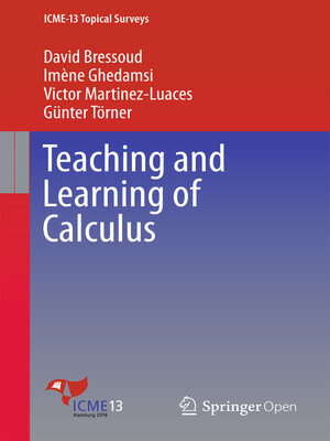 cover image of Teaching and Learning of Calculus